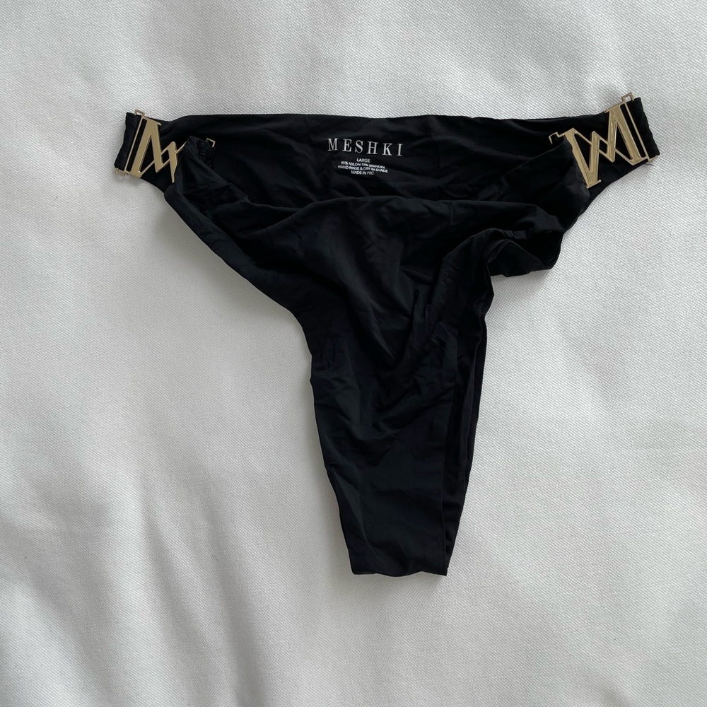 Meshki - Black Bikini Bottom - Size L